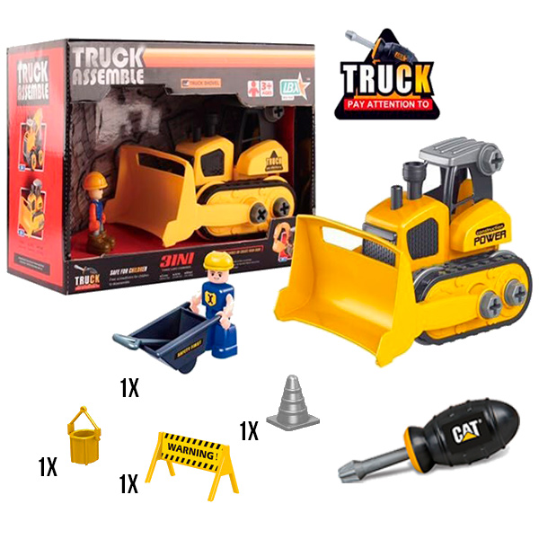 Игровой набор Truck Assemble Бульдозер