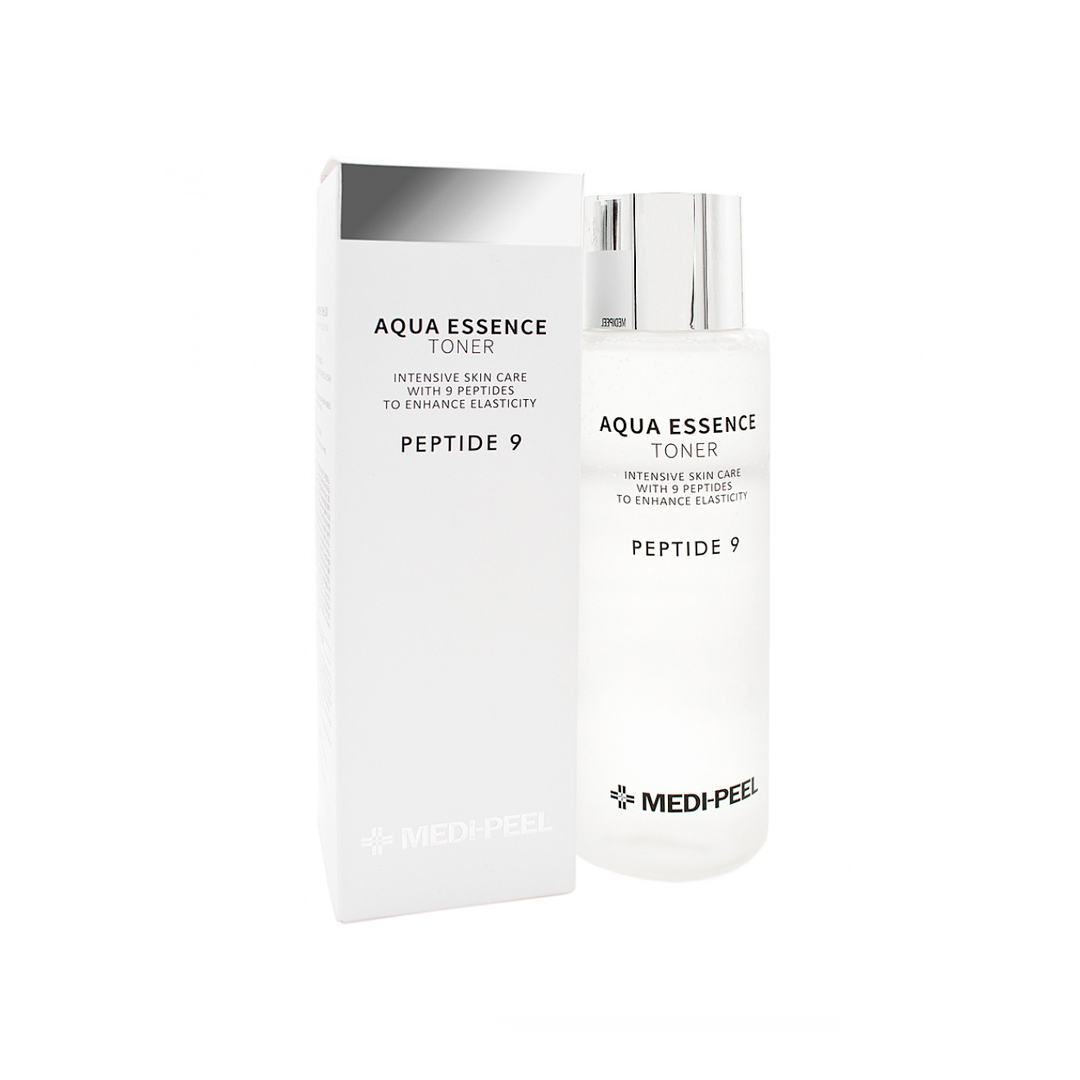 Aqua essence toner. Medi Peel Peptide 9 Toner. Тонер для лица Peptide 9 Aqua Essence Toner 250ml (Medi-Peel). Medi Peel Aqua Essence. Пептидный тонер-эссенция для зрелой кожи Medi-Peel Aqua Essence Toner.