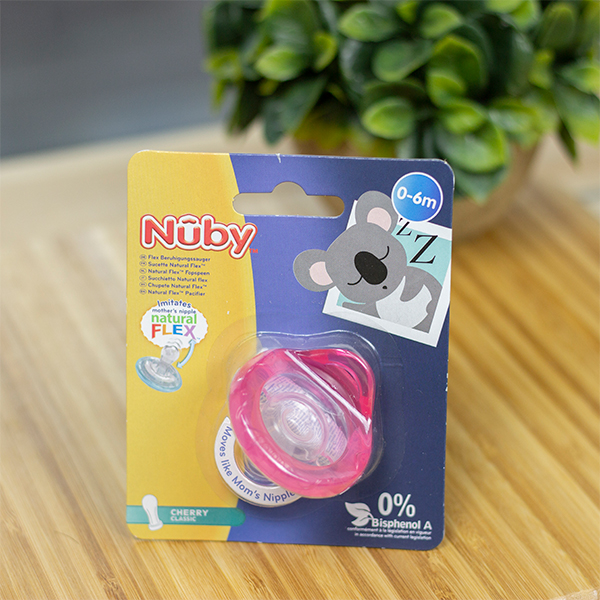 Силиконовая пустышка Nuby Cherry Classic, 0-6 мес.