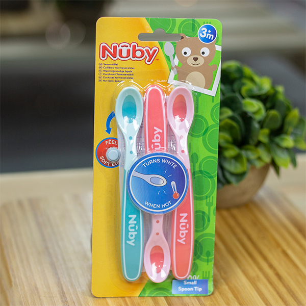 Набор ложек Nuby Hot Safe 3шт, 3+ мес.