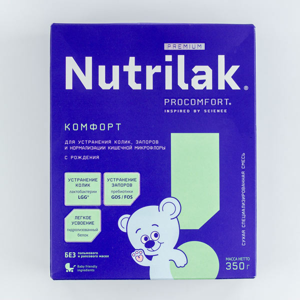 Смесь Nutrilak Premium Комфорт 350 г с 0мес