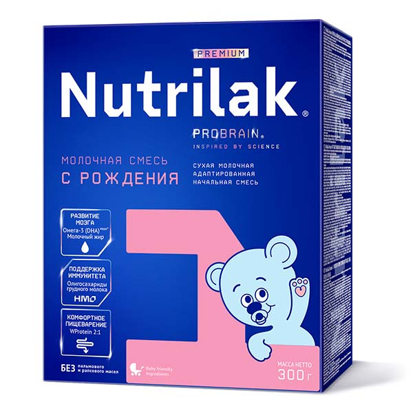 Молочная смесь Nutrilak Premium 1 300г c 0месяцев