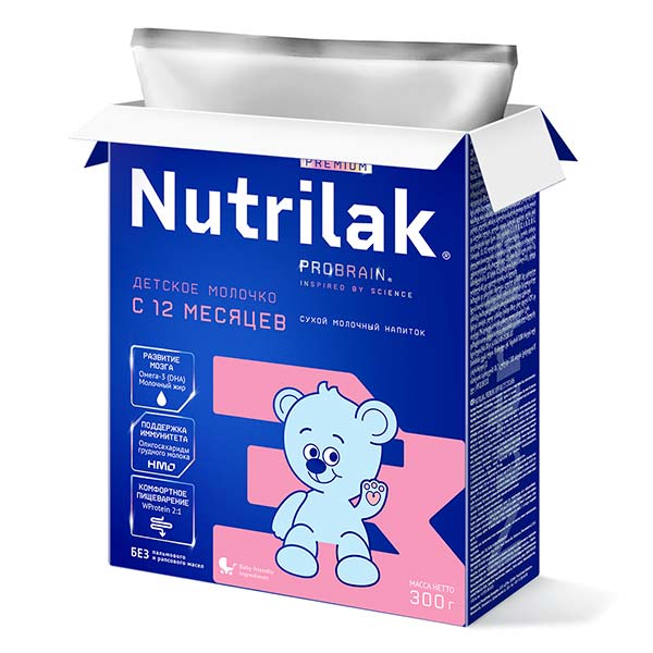 Молочная смесь Nutrilak Premium 3 300г c 12+ месяцев