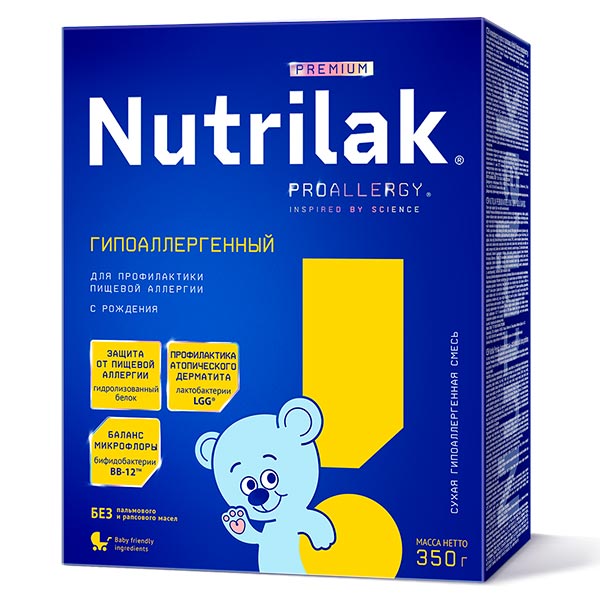 Смесь Nutrilak Premium Гипоаллергенный 350 г с 0мес