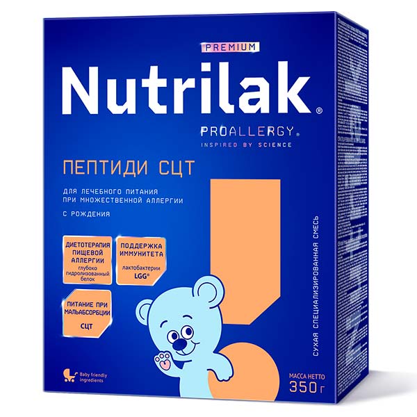 Смесь Nutrilak Premium ПЕПТИДИ СЦТ 350 г с 0мес