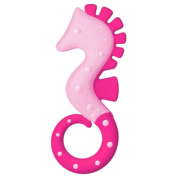 NUK Прорезыватель пластиковый sea horse 3+ мес