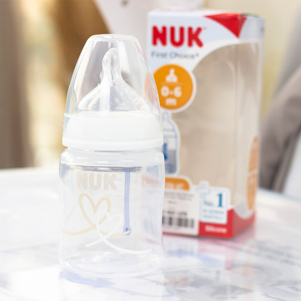 Бутылочка NUK  First Choice+ 150мл. 0-6 мес Сердечка