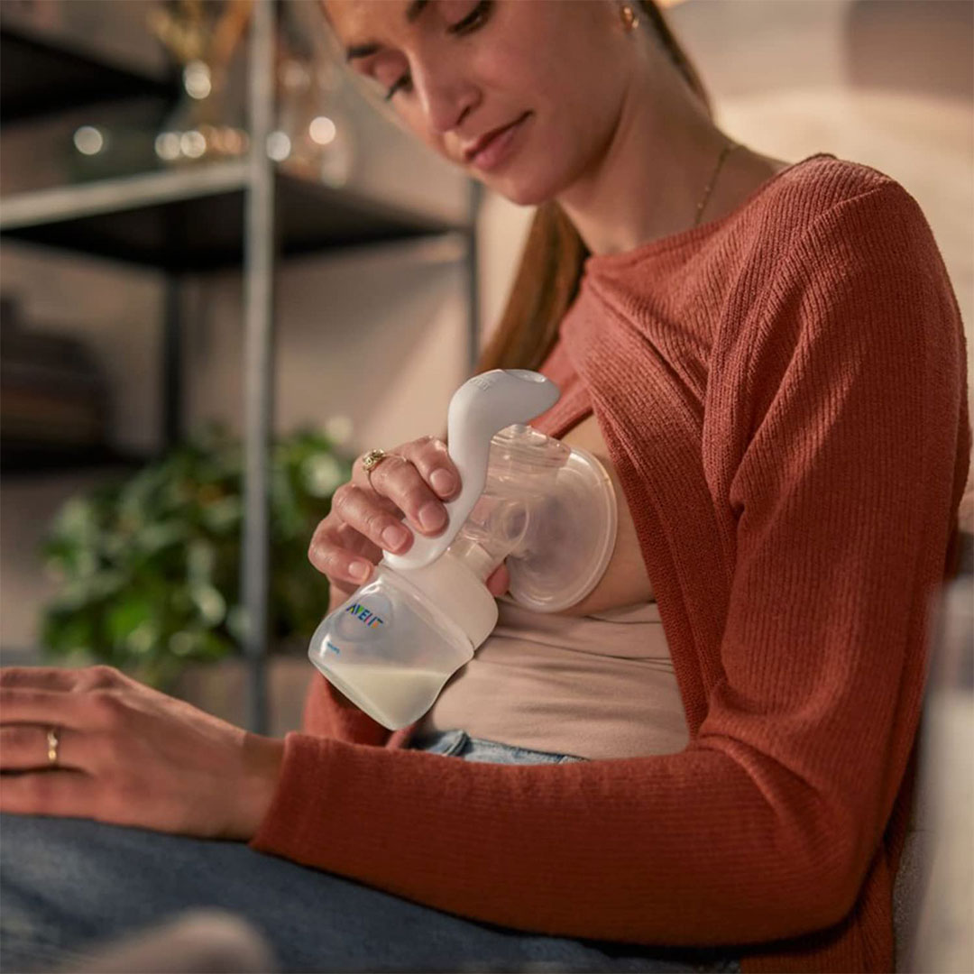 Philips Avent Ручной молокоотсос Natural с бутылочкой SCF430/10