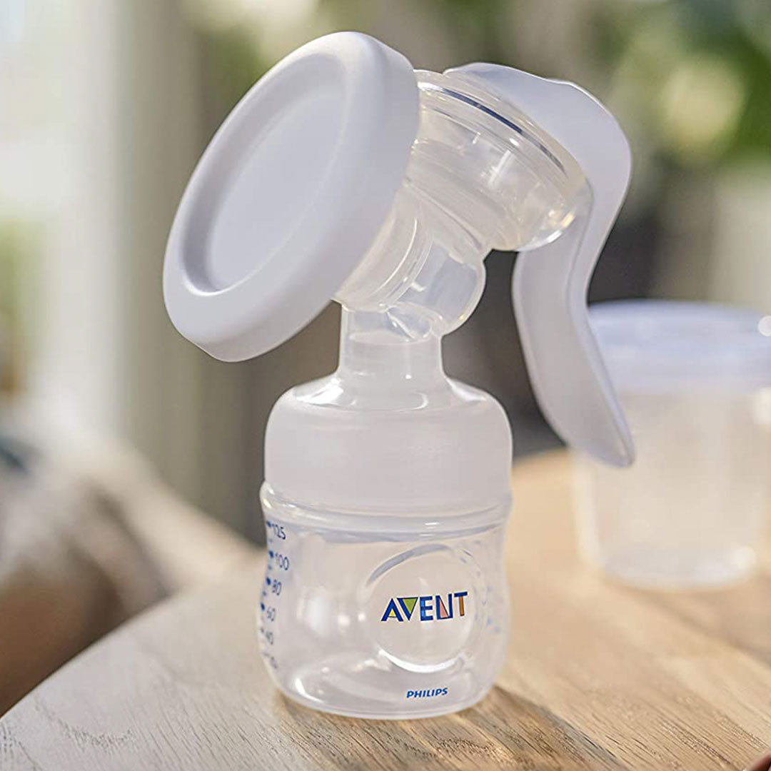 Philips Avent Ручной молокоотсос Natural с бутылочкой SCF430/10