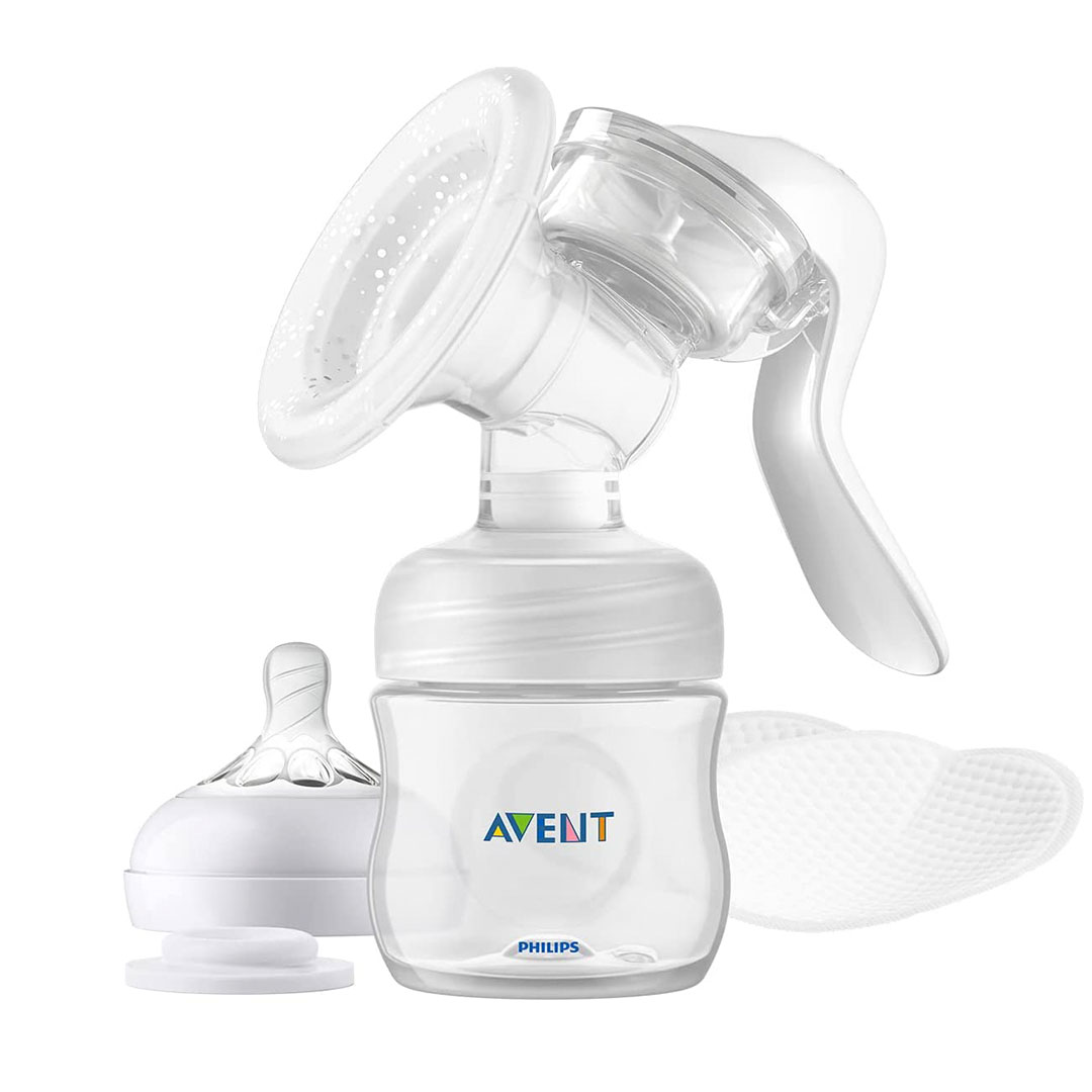 Philips Avent Ручной молокоотсос Natural с бутылочкой SCF430/10