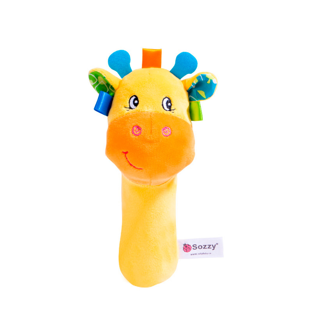 Sozzy Детская игрушка пищалка Giraffe 0+ мес