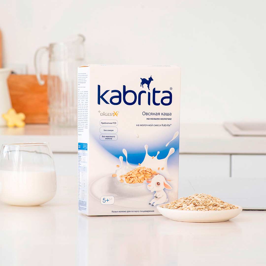 Каша Kabrita овсяная на козьем молоке 180 гр c 5+ мес