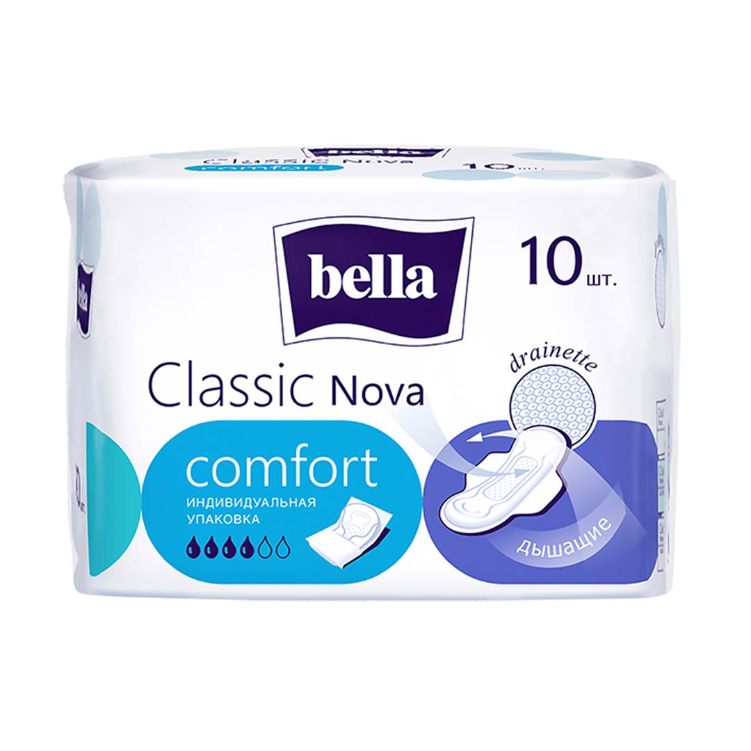 Прокладки Bella Classic Nova Comfort 4 кап 10 шт