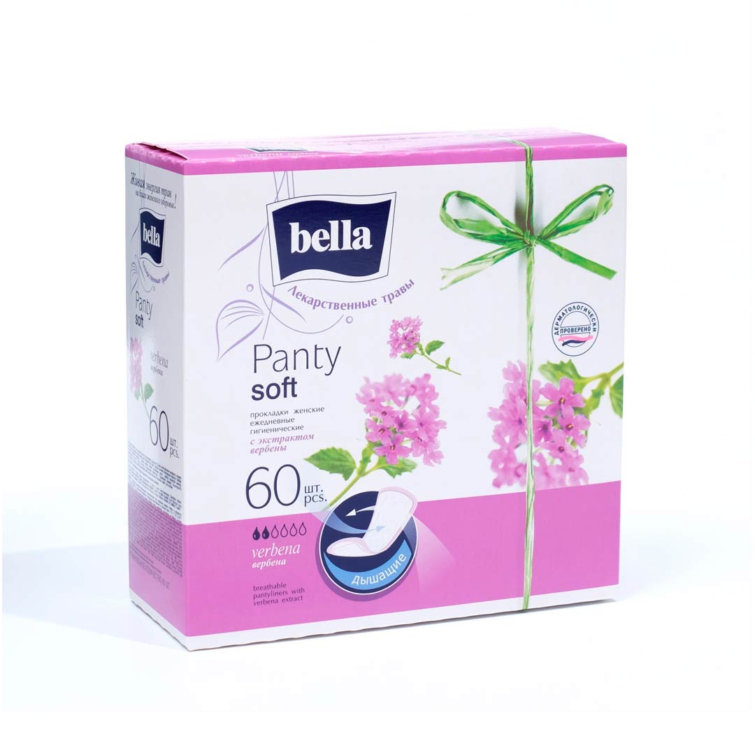 Ежедневные прокладки Bella Panty soft экстракт вербна 2 кап 60 шт