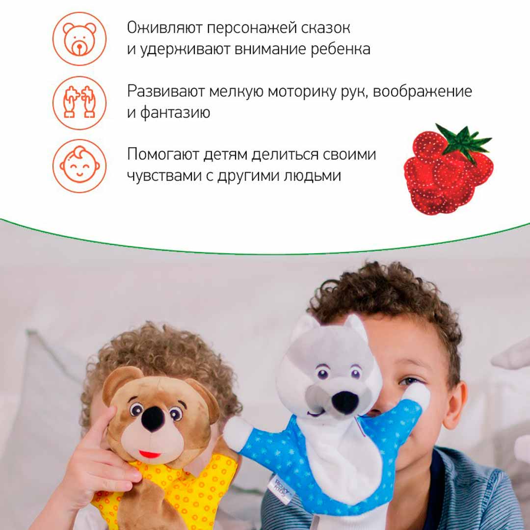 Домашний кукольный театр на руку ROXY-KIDS 5 кукол перчаток