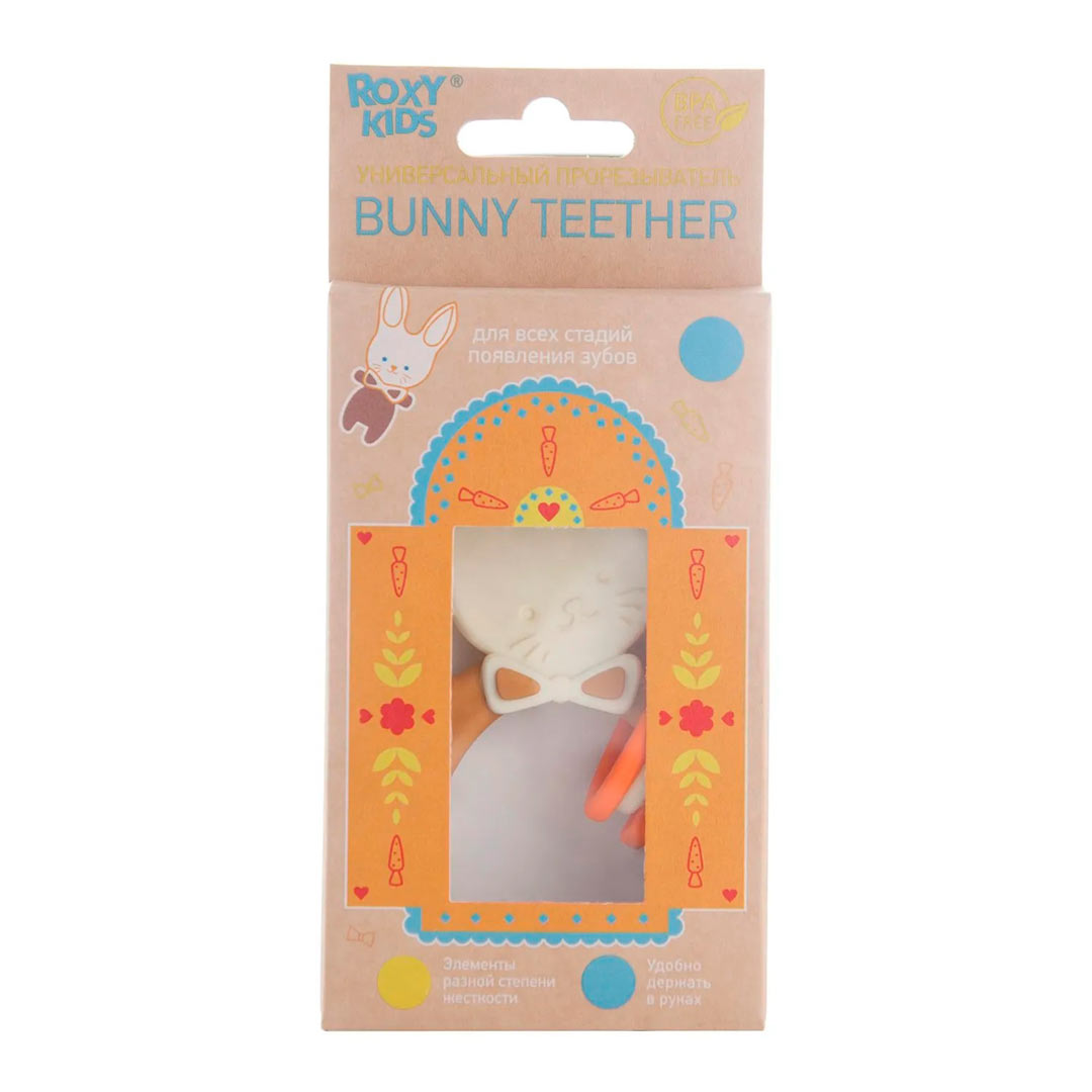 Прорезыватель ROXY-KIDS Bunny teether 3+ мес