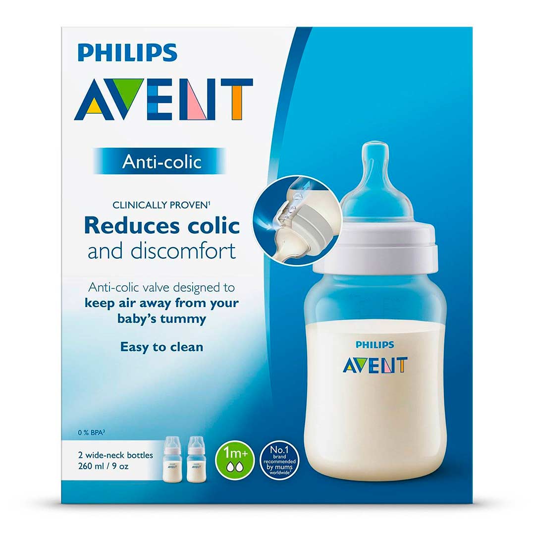 Набор бутылочек Philips Avent Anti-colic 260 мл 1+ мес 2 шт