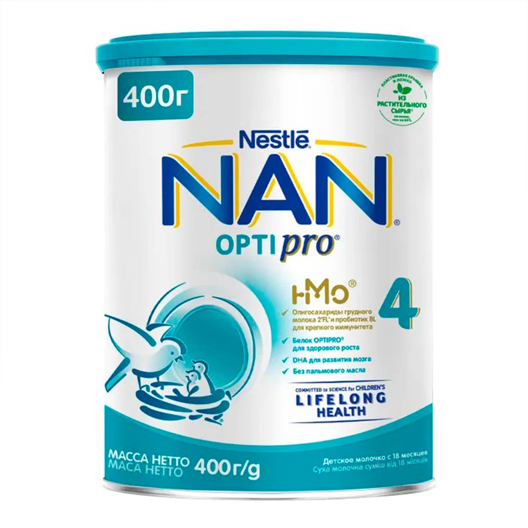 Молочко NAN 4 OPTIPRO 400г с 18+ мес