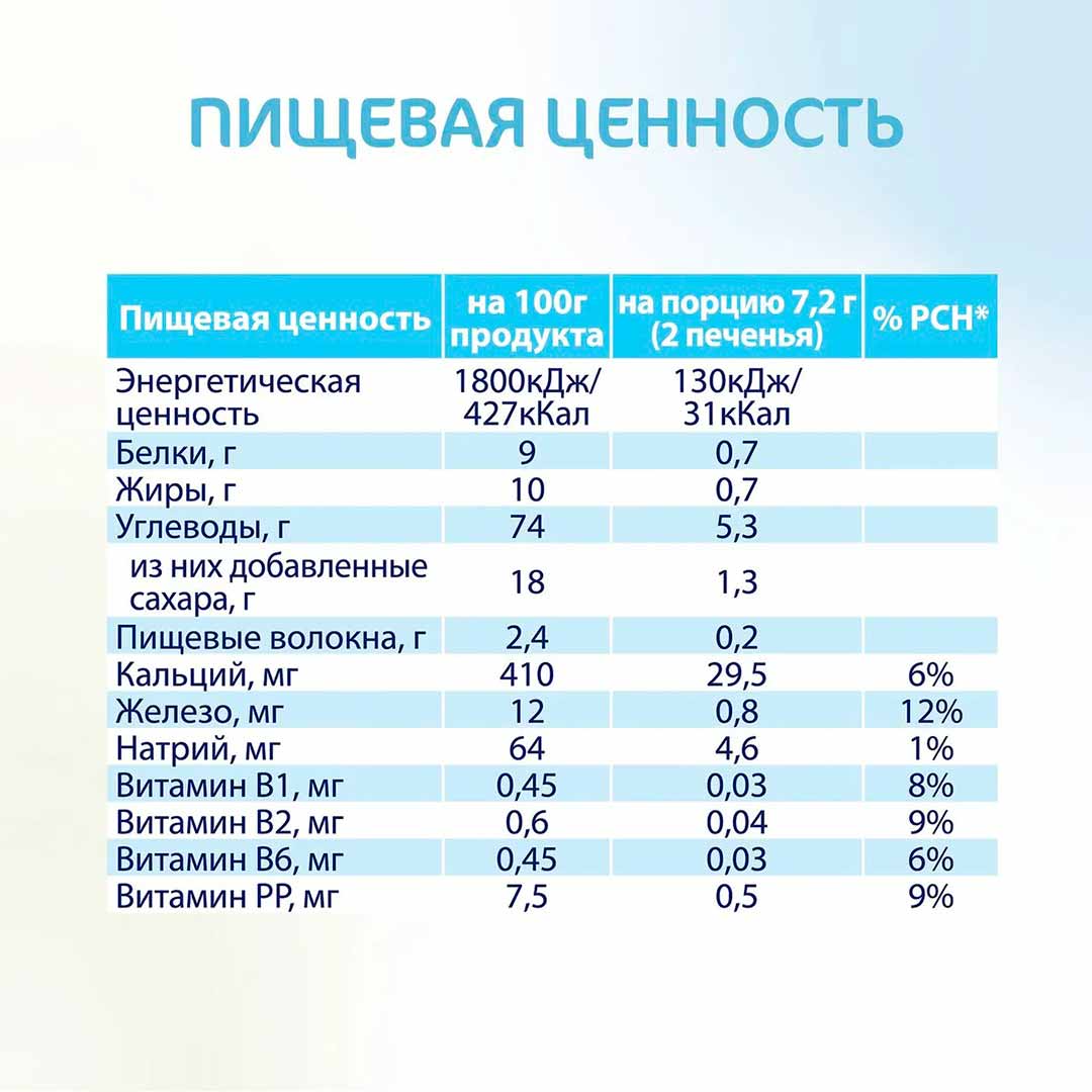 Печенье Kabrita на козьем молоке 115 гр 6+ мес