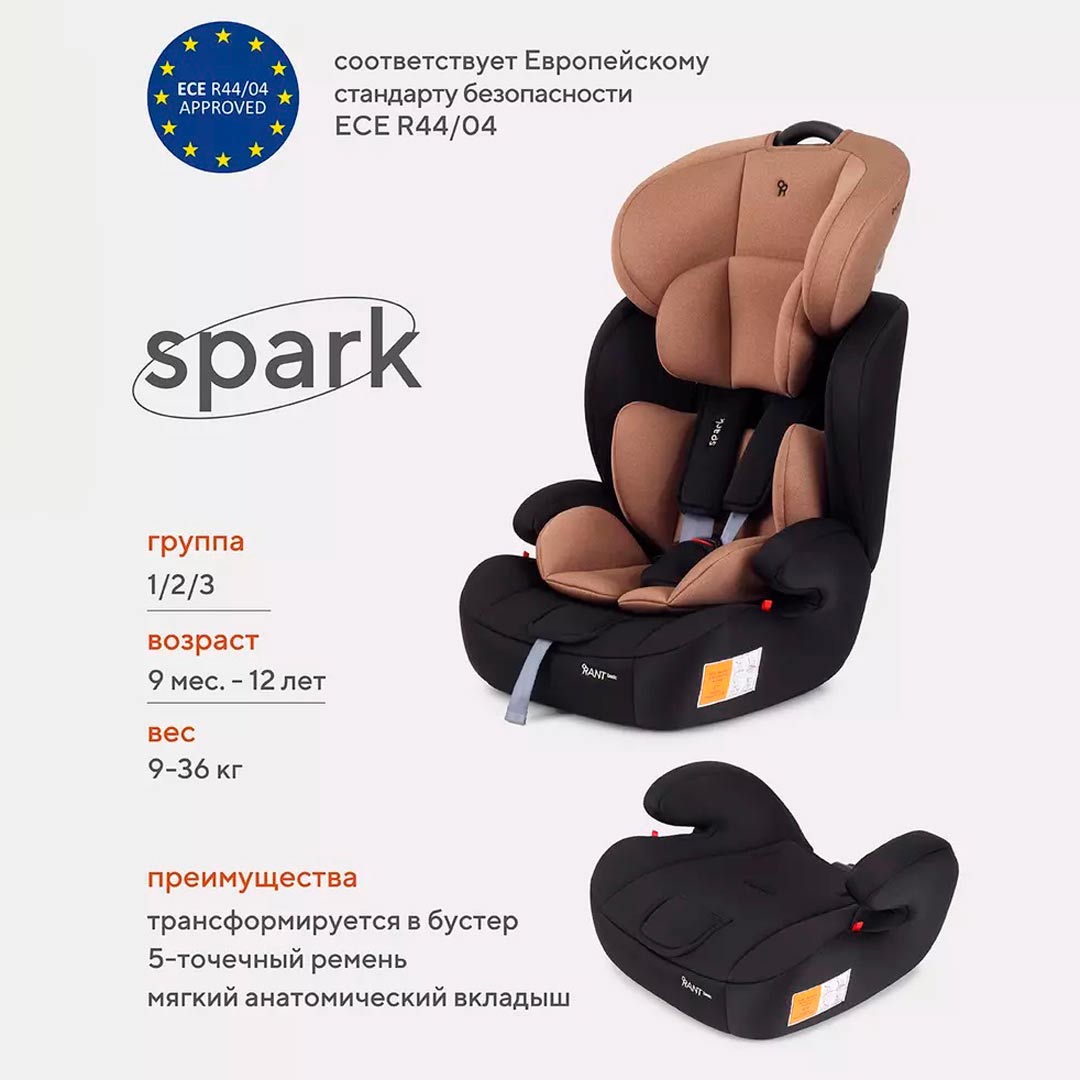 Автокресло RANT Basic Spark ZY10 Grey