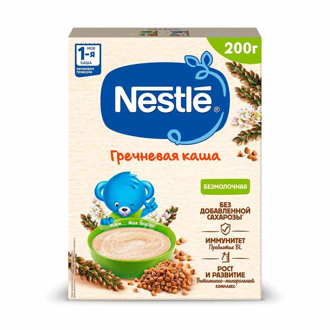 Каша Nestle гречневая безмолочная 200 гр 4+ мес