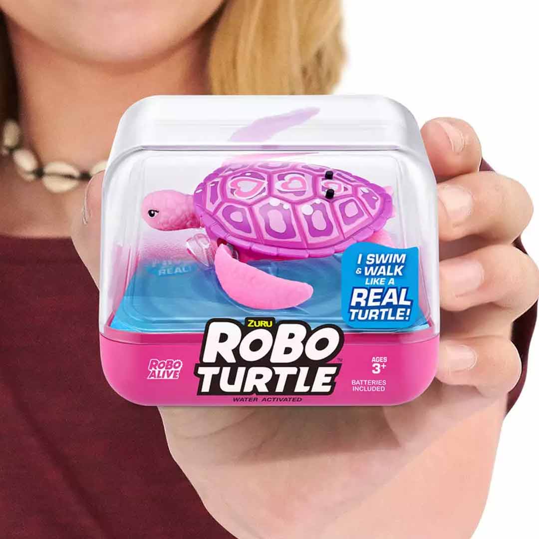 Интерактивная игрушка ZURU Robo Alive Turtle Розовый