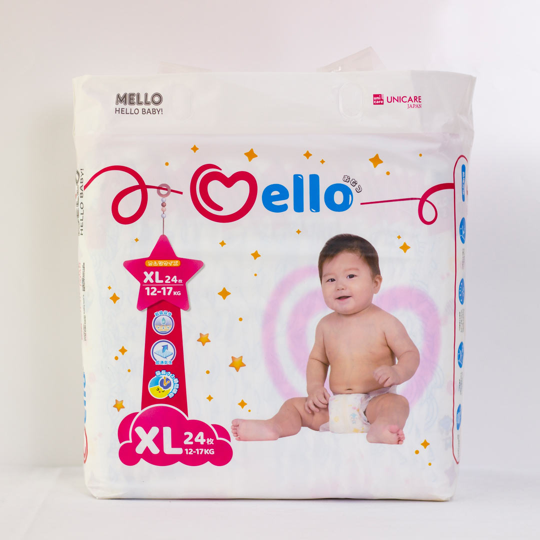 Подгузники Mello XL 12-17 кг 24 шт