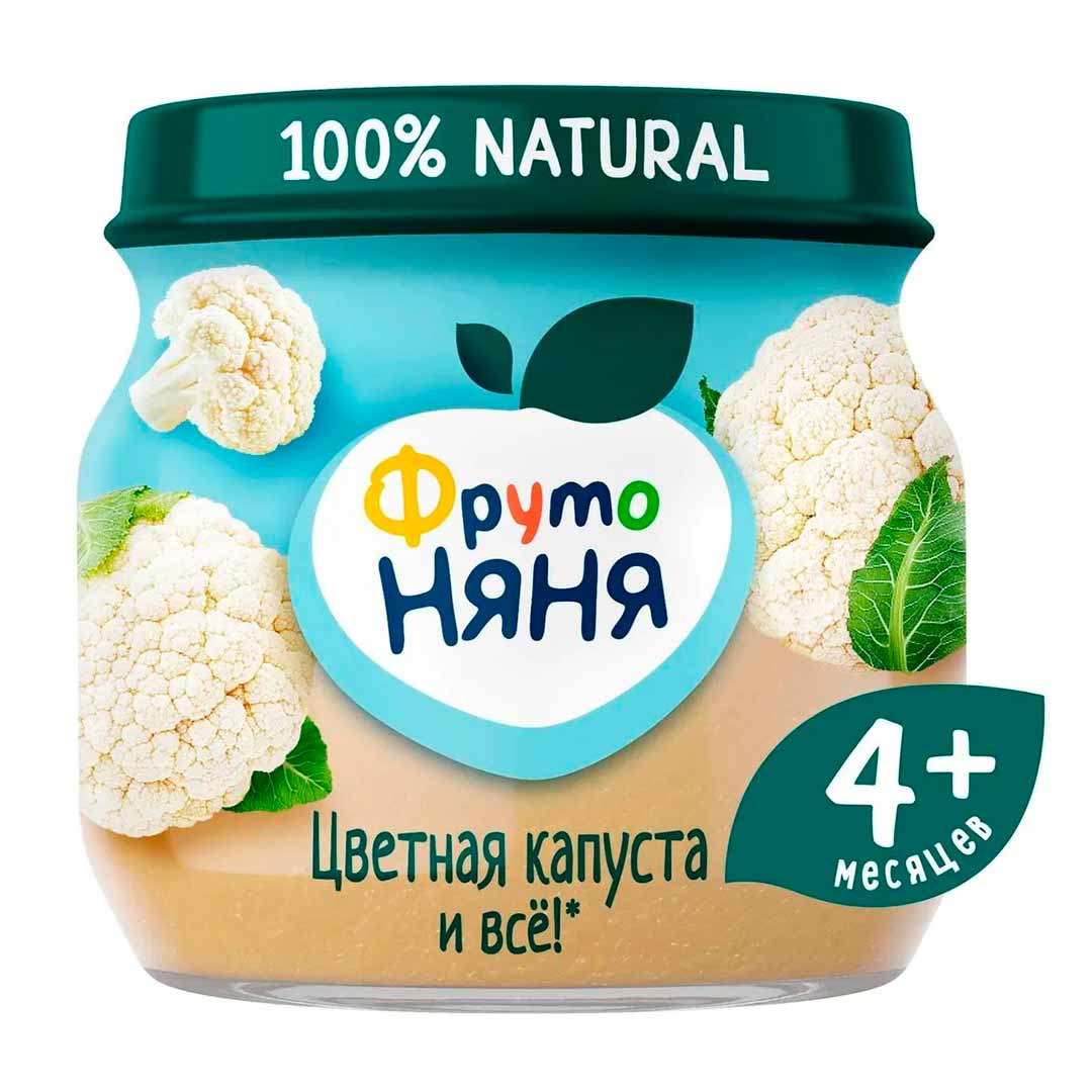 Пюре ФрутоНяня из цветной капусты 80 гр с 4+ мес