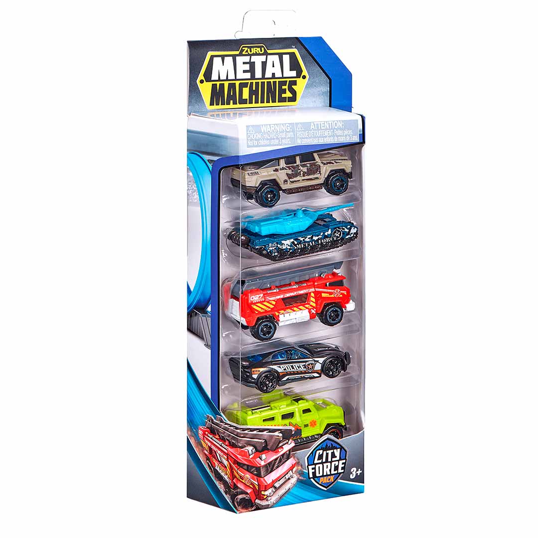 Набор Metal Machines City Force Pack из 5 игрушек