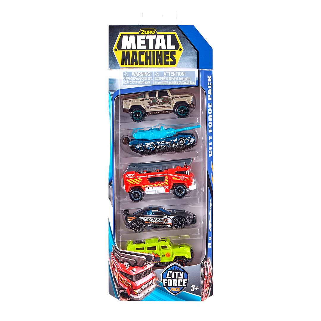 Набор Metal Machines City Force Pack из 5 игрушек