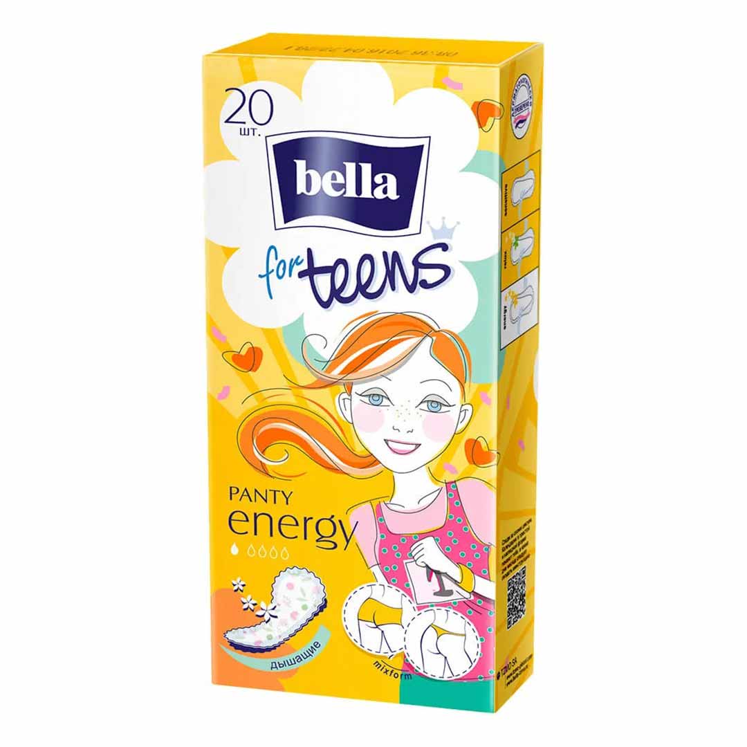 Ежедневные прокладки Bella Panty for teens Energy Deo 20 шт