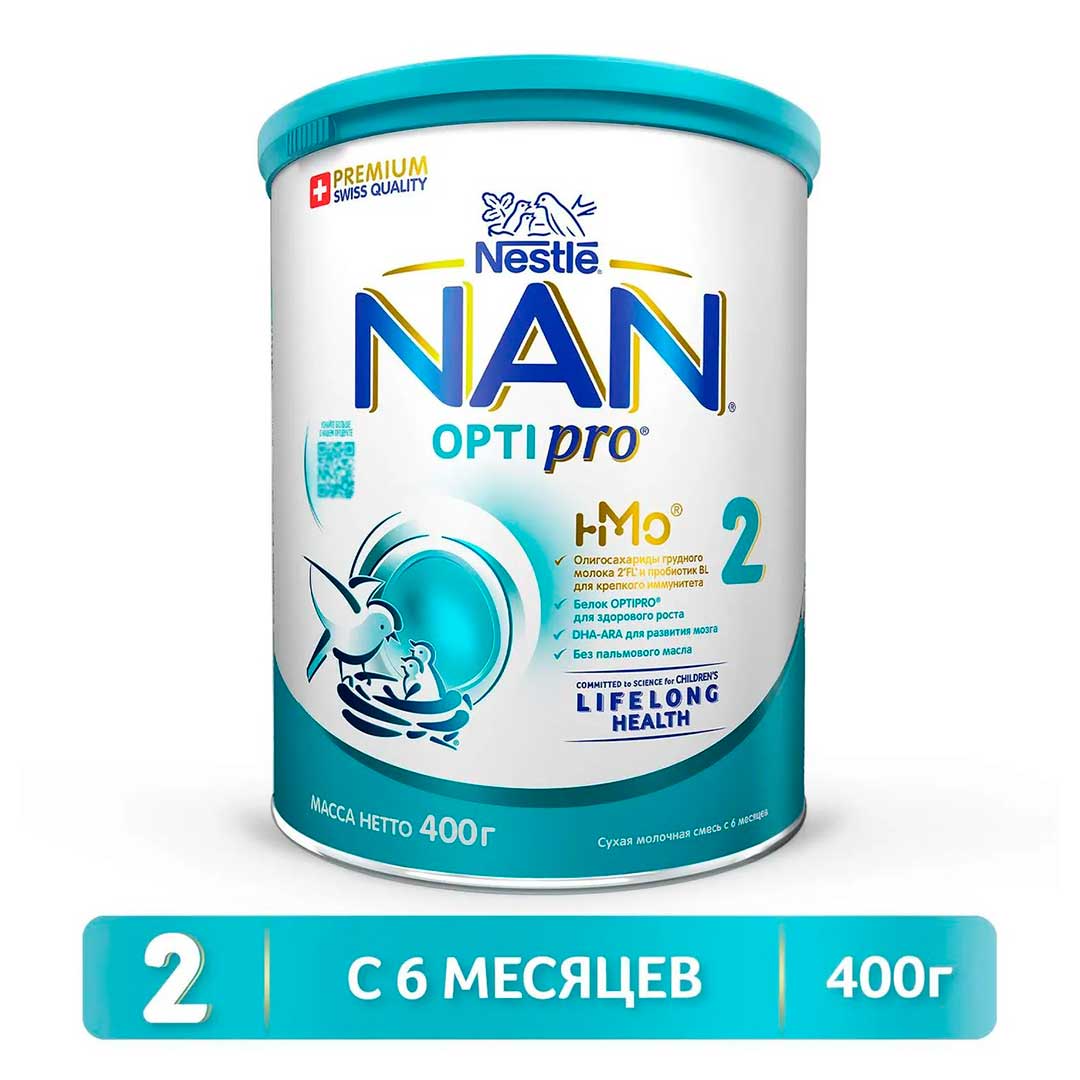 Смесь NAN 2 OPTIPRO 400г с 6+ мес