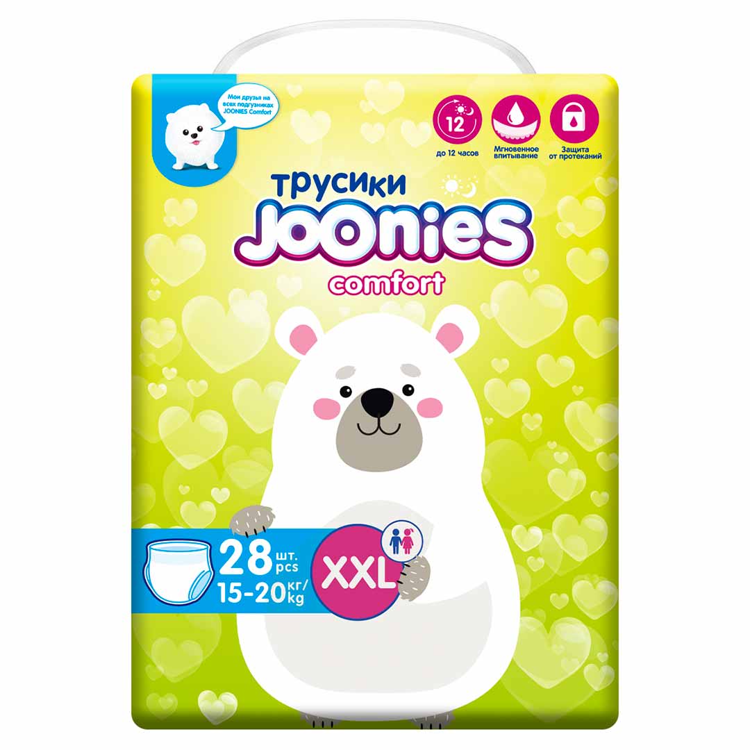 Трусики-подгузники Joonies Comfort XXL (15-20 кг) 28 шт