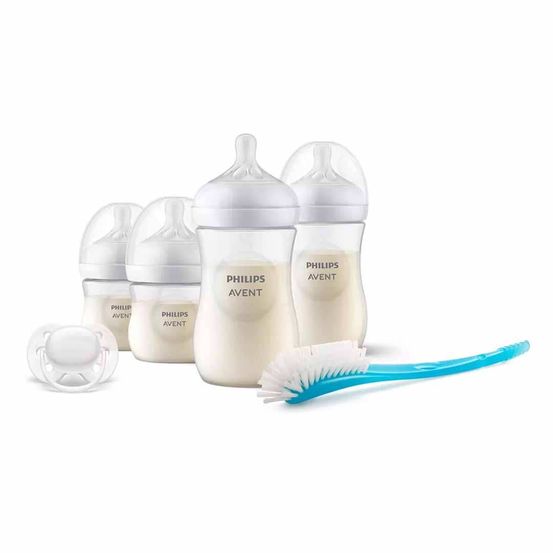 Набор пластиковых бутылочек Philips Avent Natural Response 0+ мес. (+щётка и пустышка) SCD838/11