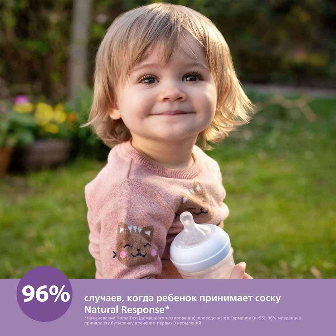 Пластиковая бутылочка Philips Avent Natural Response коала 260мл. 1+мес. SCY903/67