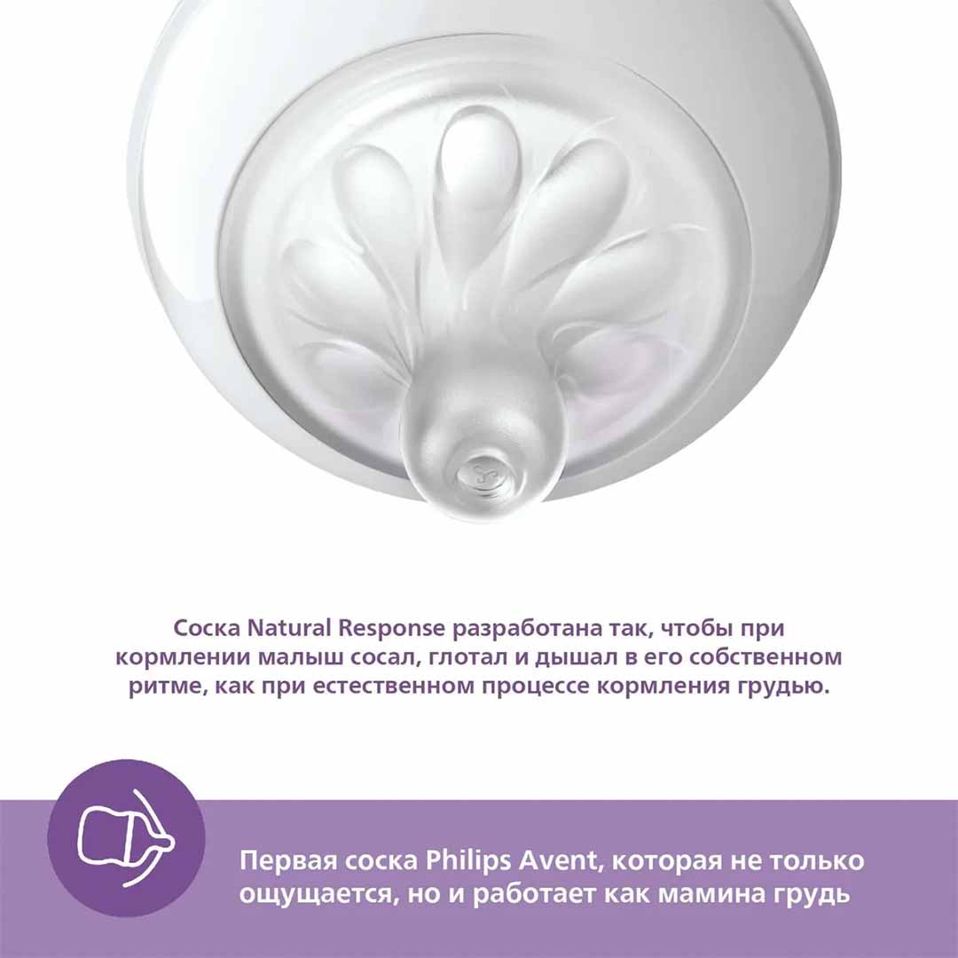 Пластиковая бутылочка Philips Avent Natural Response коала 260мл. 1+мес. SCY903/67