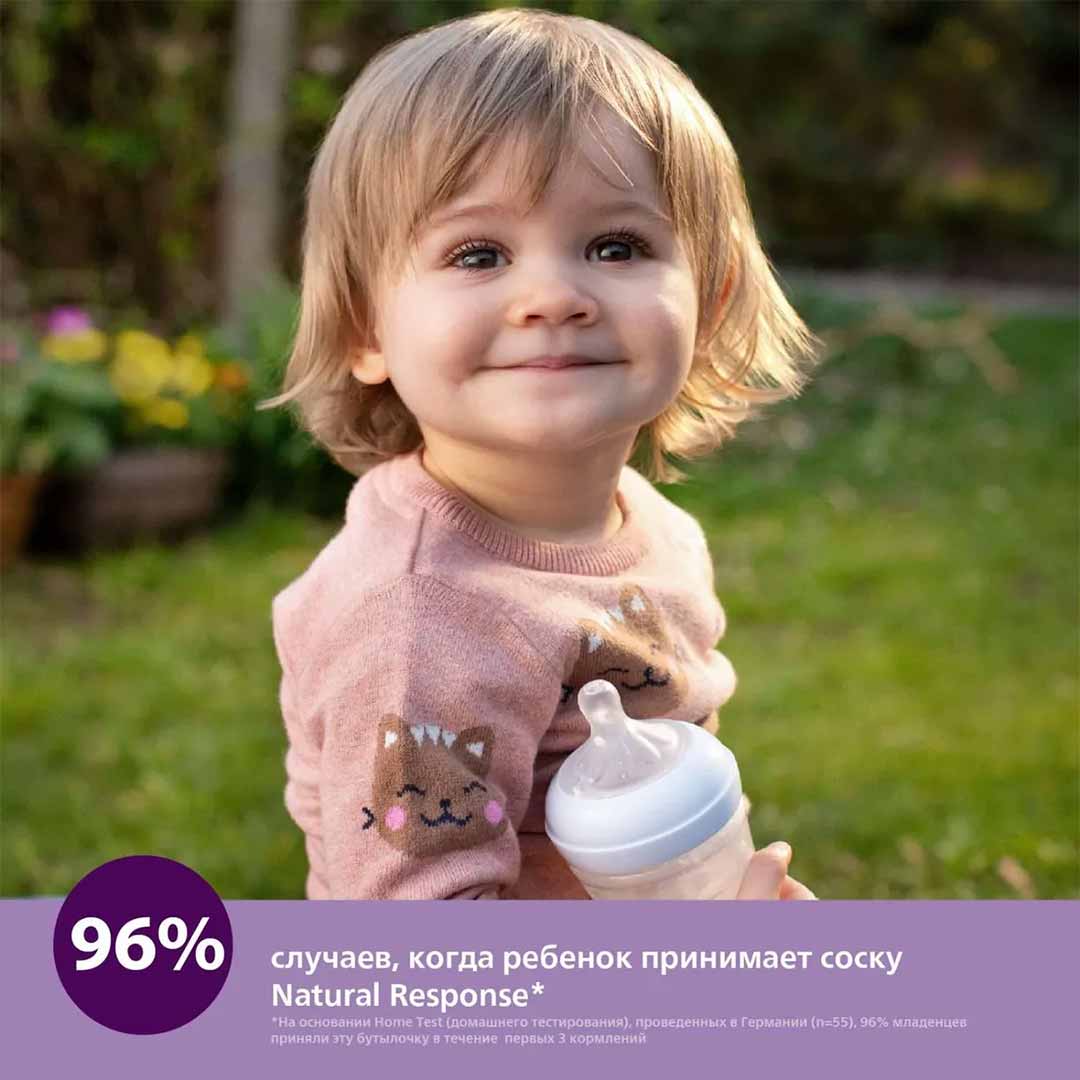 Соска Philips Avent Natural Response 2 шт. 6+мес. SCY966/02  для густых  жидкостей