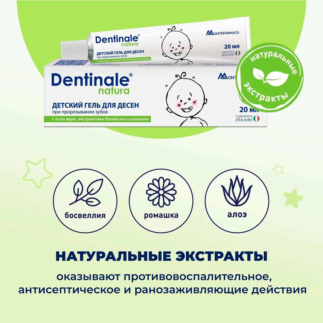 Гель для десен Dentinale natura детский 20мл 4+ месяцев