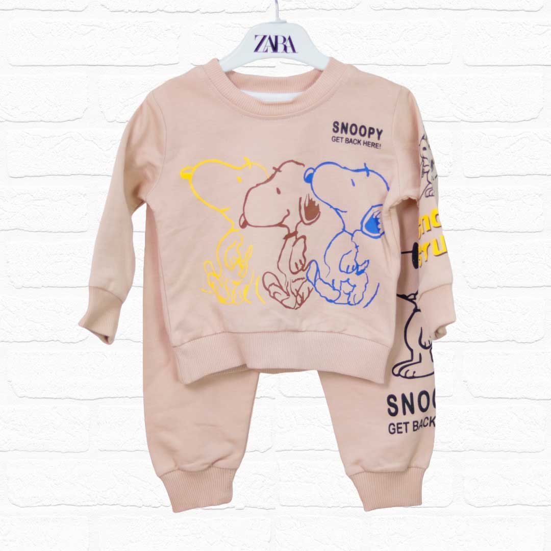 Комплект 2ка ZARA Snoopy свитшот + штаны Бежевый