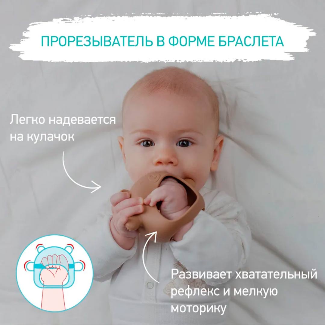 Прорезыватель на руку ROXY-KIDS Мишка