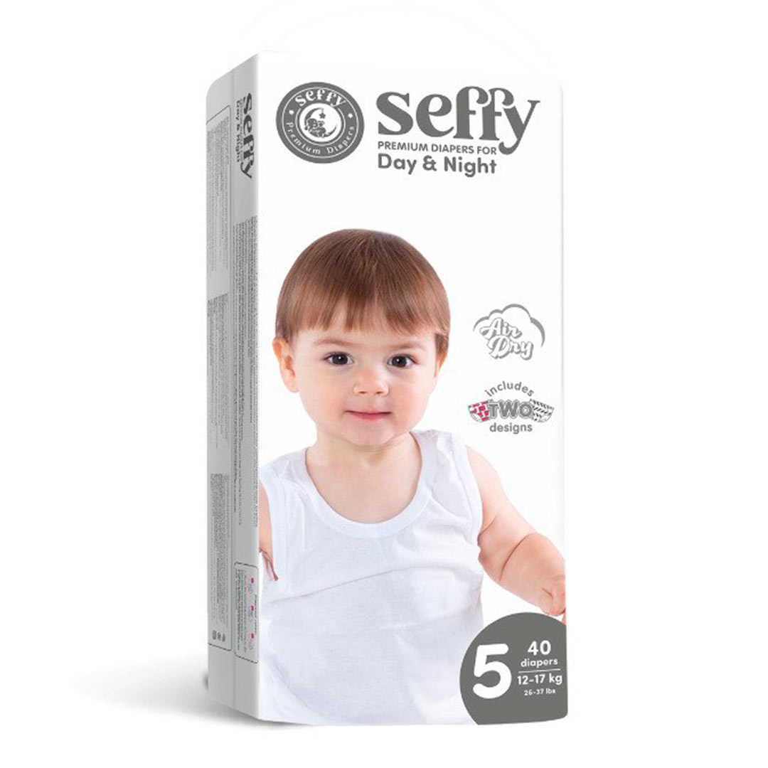 Подгузники Seffy 5 12-17 кг 40 шт