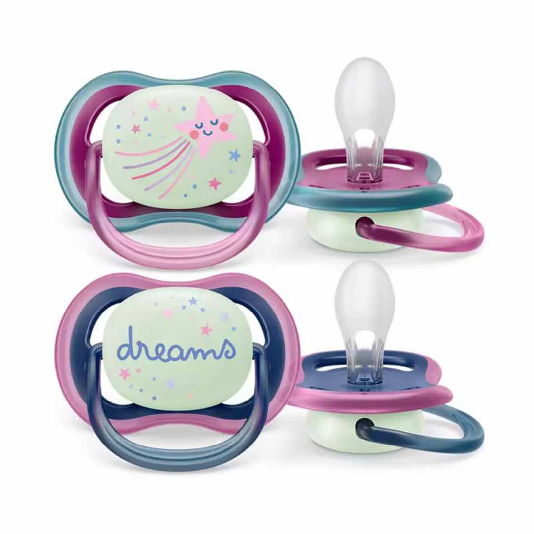 Пустышка Philips Avent Ultra air nighttime dreams звезда 6-18 мес 2 шт