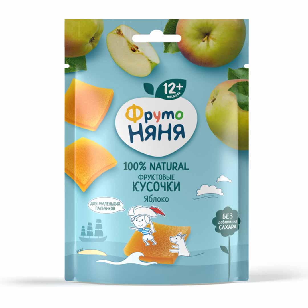 Фруктовые кусочки ФрутоНяня из яблок 12+ мес 15 гр