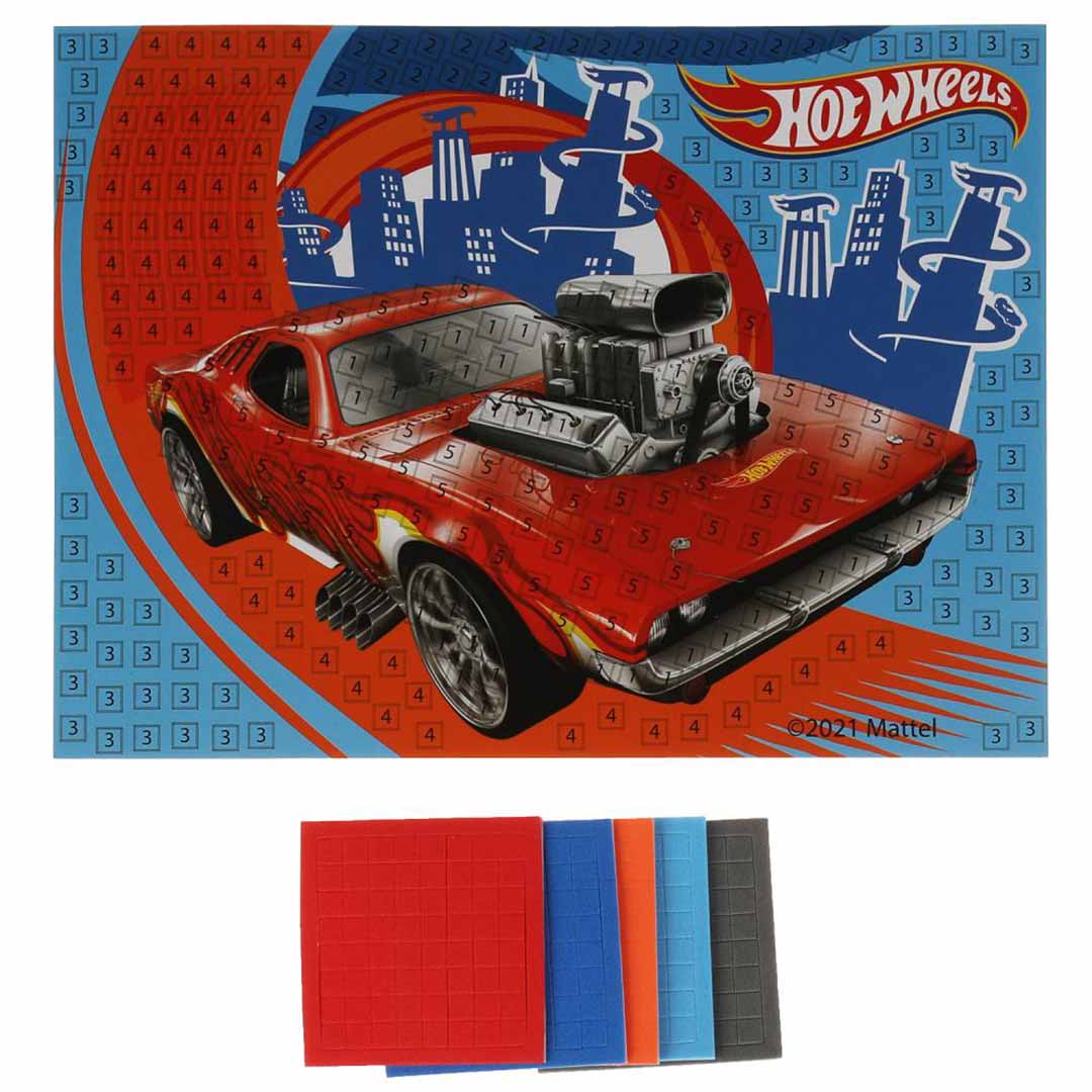 Аппликация мягкая мозаика Hot Wheels