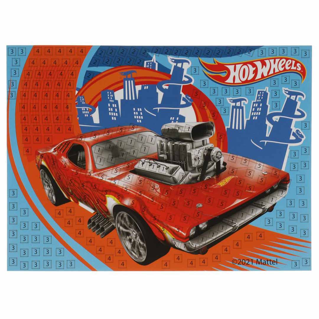 Аппликация мягкая мозаика Hot Wheels