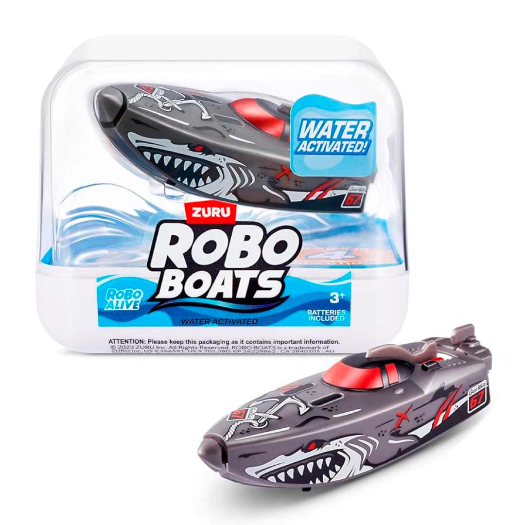 Интерактивная игрушка ZURU Robo Alive Robotic Boat Серый