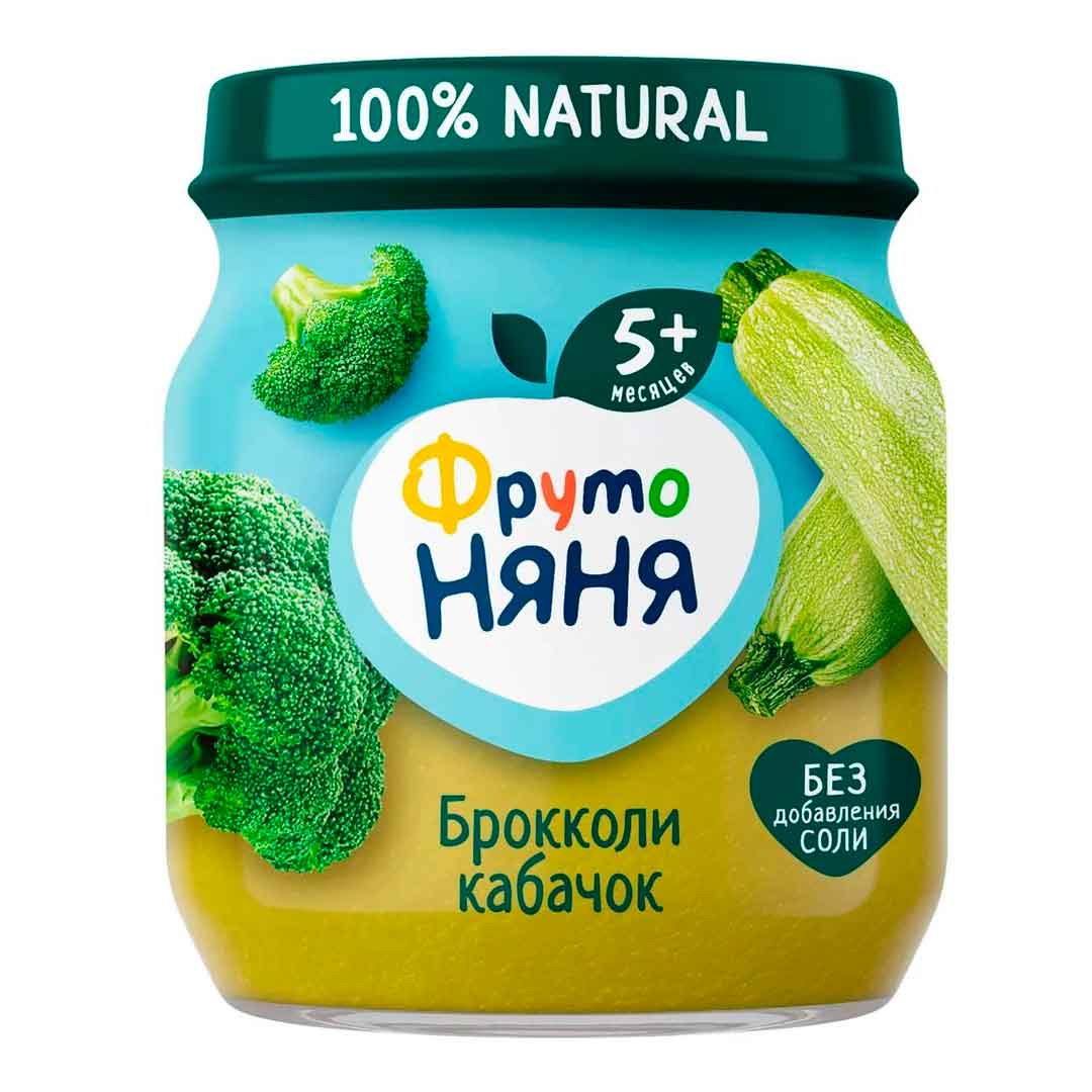 Пюре ФрутоНяня из капусты, брокколи, кабачков  5+ мес 110 гр