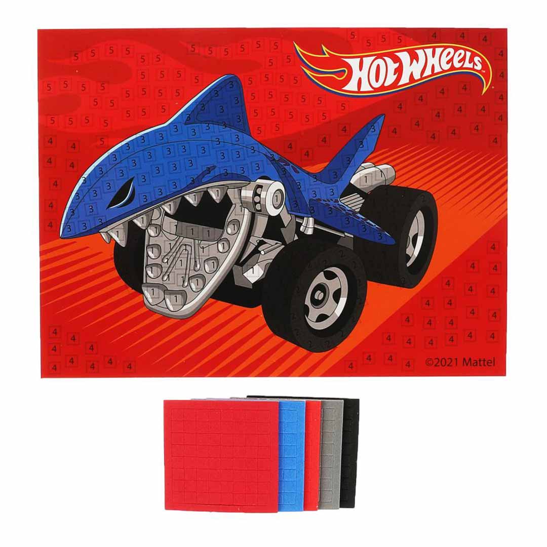 Аппликация мягкая мозаика Hot Wheels