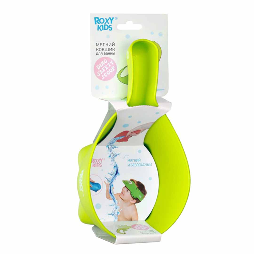 Ковшик для ванны ROXY-KIDS DINO SAFETY SCOOP Салатовый 0+ мес