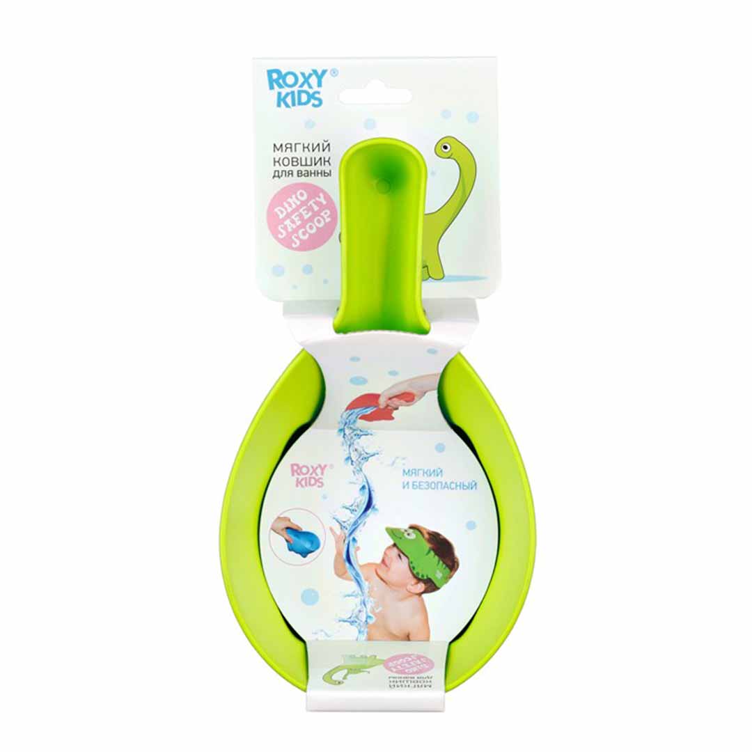 Ковшик для ванны ROXY-KIDS DINO SAFETY SCOOP Салатовый 0+ мес